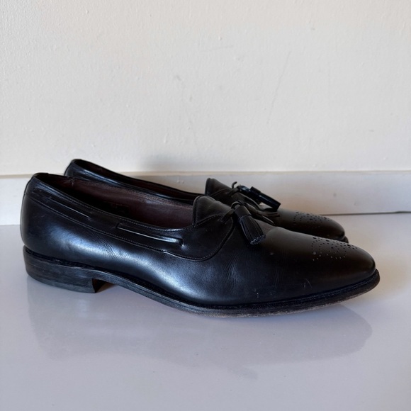 Allen Edmonds  Black Leather Tassel Loafer Dress Shoes Size 11.5 B Slip On main image 5